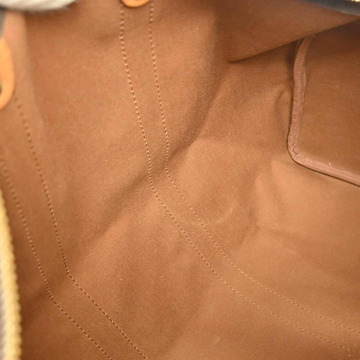 Louis Vuitton Keepall Bandoulière Monogram Brown Canvas Travel Bag Bag (Pre-Owned)