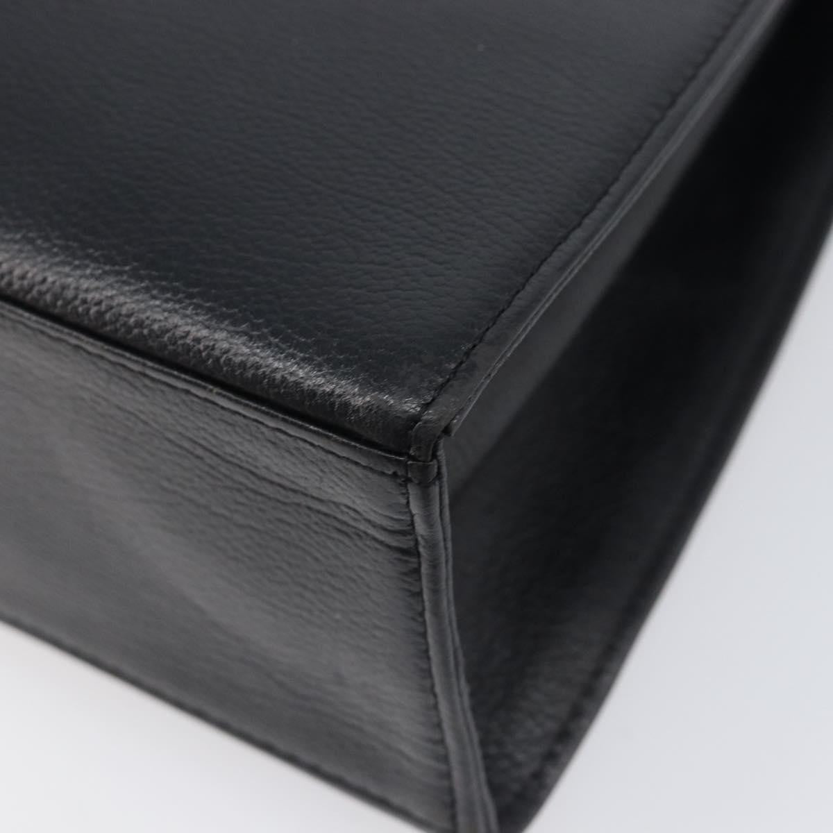Saint Laurent Handbag Leather Black Leather Handbag (Pre-Owned)