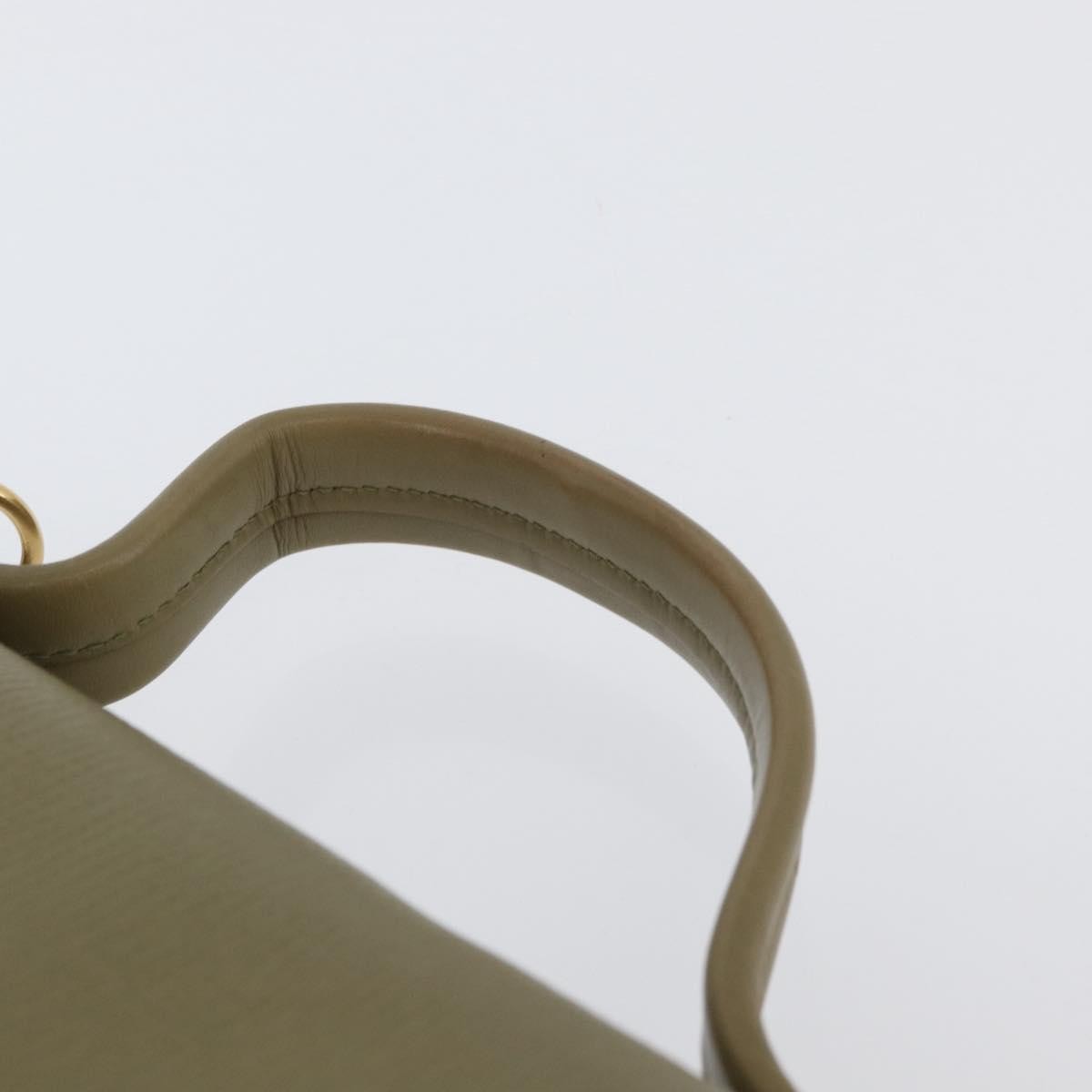 Gucci Vintage Leather Green Leather Handbag (Pre-Owned)