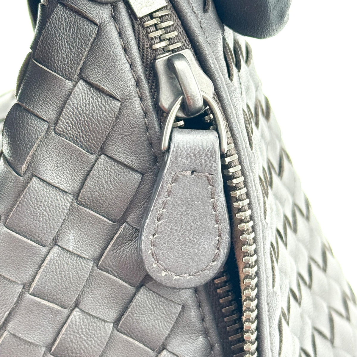 Bottega Veneta Wallace Intrecciato Nappa Black Leather Shoulder Bag Bag (Pre-Owned)