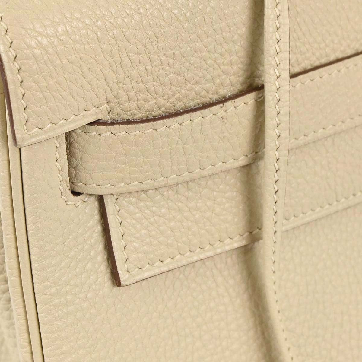 Hermes Kelly Retourne Togo Beige Leather Handbag (Pre-Owned)