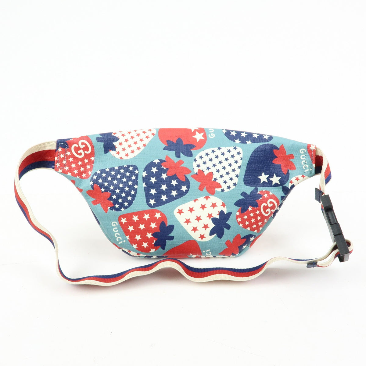 Gucci Children's Belt Printed Coated Canvas Multicolour Canvas Handbag (Pre-Owned)