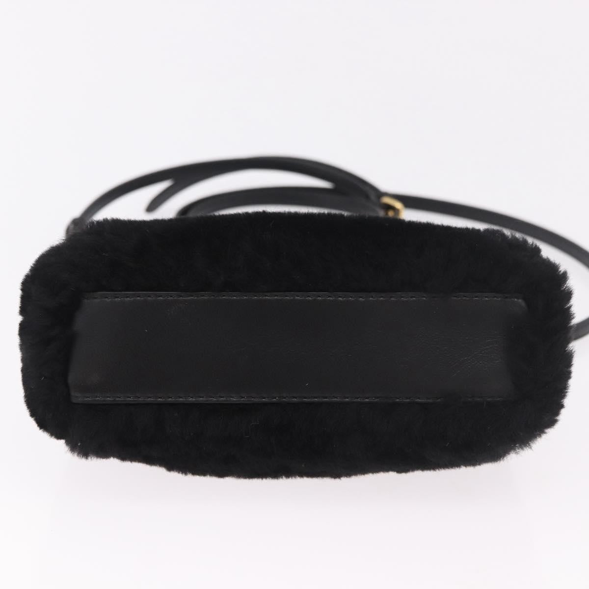 Fendi Peekaboo Fur Black Fur Handbag (Pre-Owned)