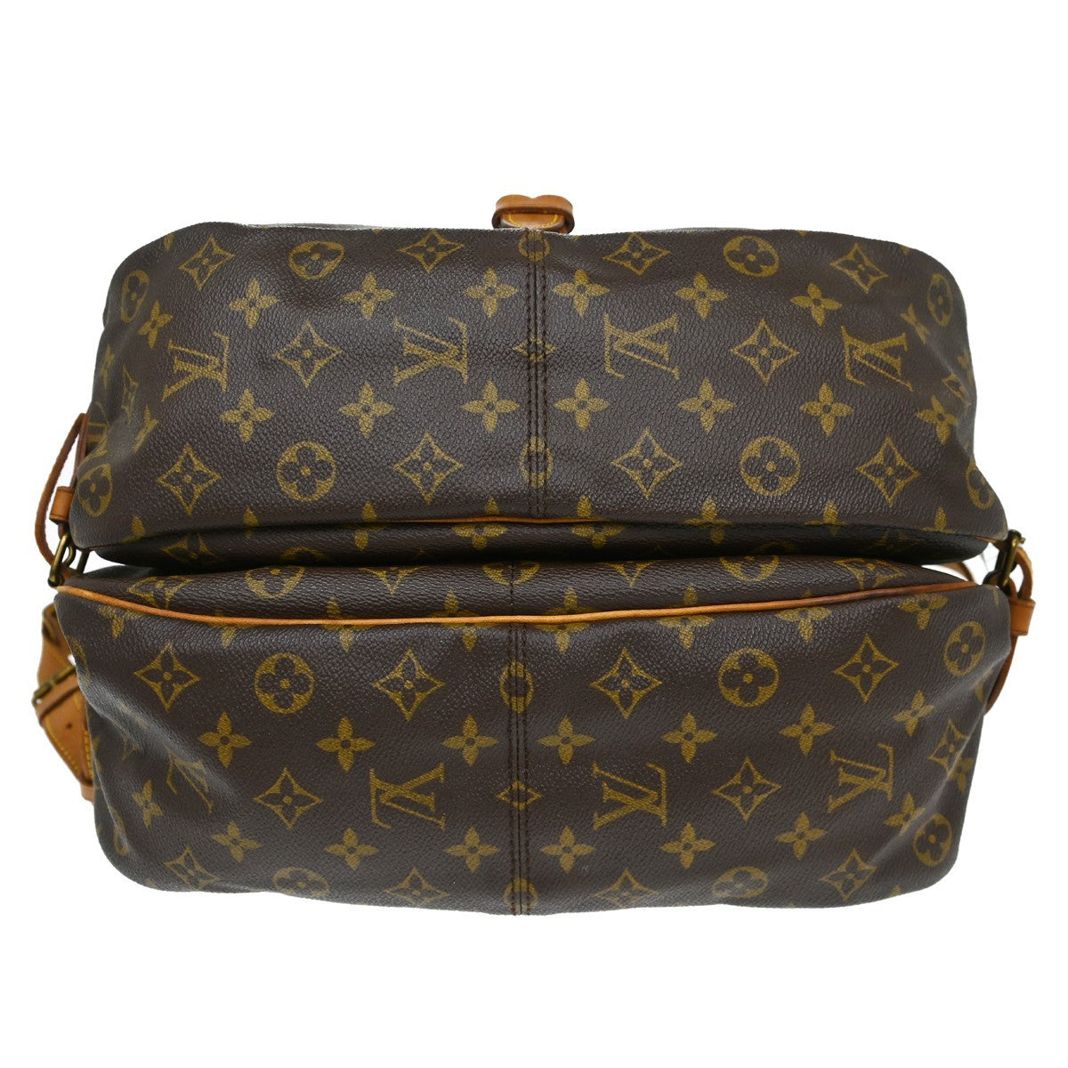 Louis Vuitton Saumur Monogram Canvas Brown Canvas Shoulder Bag Bag (Pre-Owned)