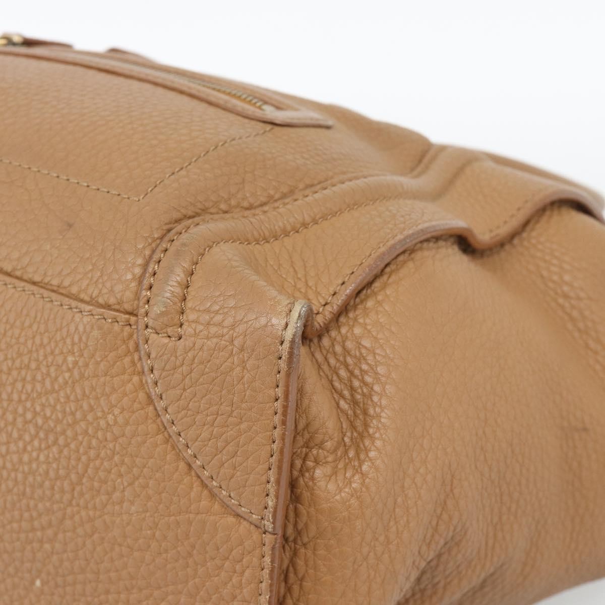 Celine Luggage Grainy Leather Brown Leather Tote Bag Bag (Pre-Owned)