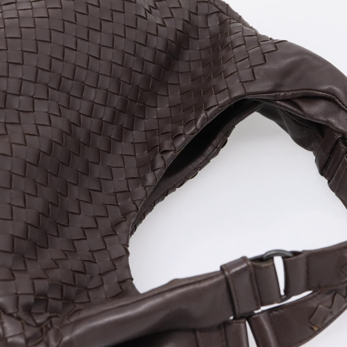 Bottega Veneta Campana Hobo Intrecciato Nappa Brown Leather Shoulder Bag Bag (Pre-Owned)