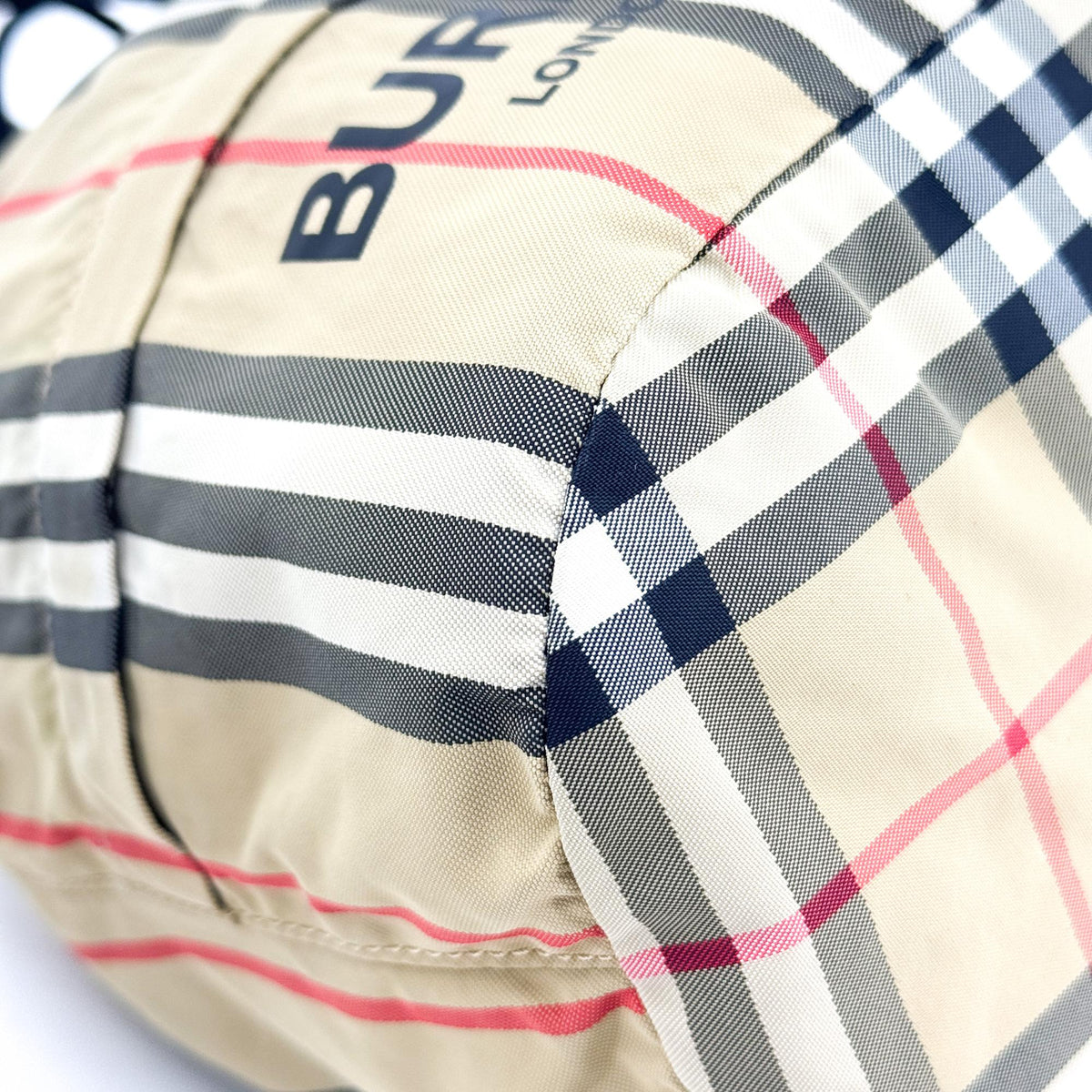 Burberry Phoebe Drawstring Camo Canvas Beige Nylon Clutche & Pouche Bag (Pre-Owned)
