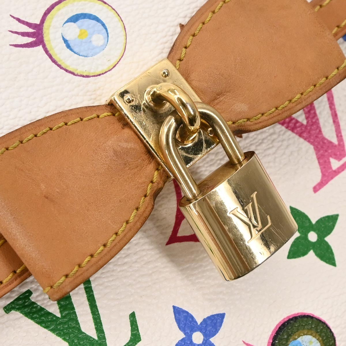 Louis Vuitton Eye Miss You Monogram Multicolor White Canvas Clutche & Pouche Bag (Pre-Owned)