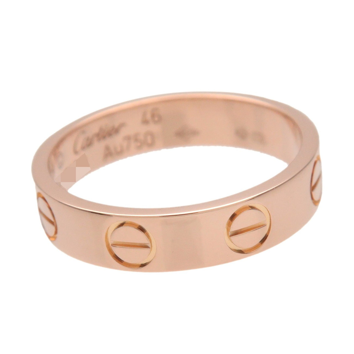 Cartier Love Band 18K Rose Gold Gold Rose_Gold Ring Jewelry (Pre-Owned)