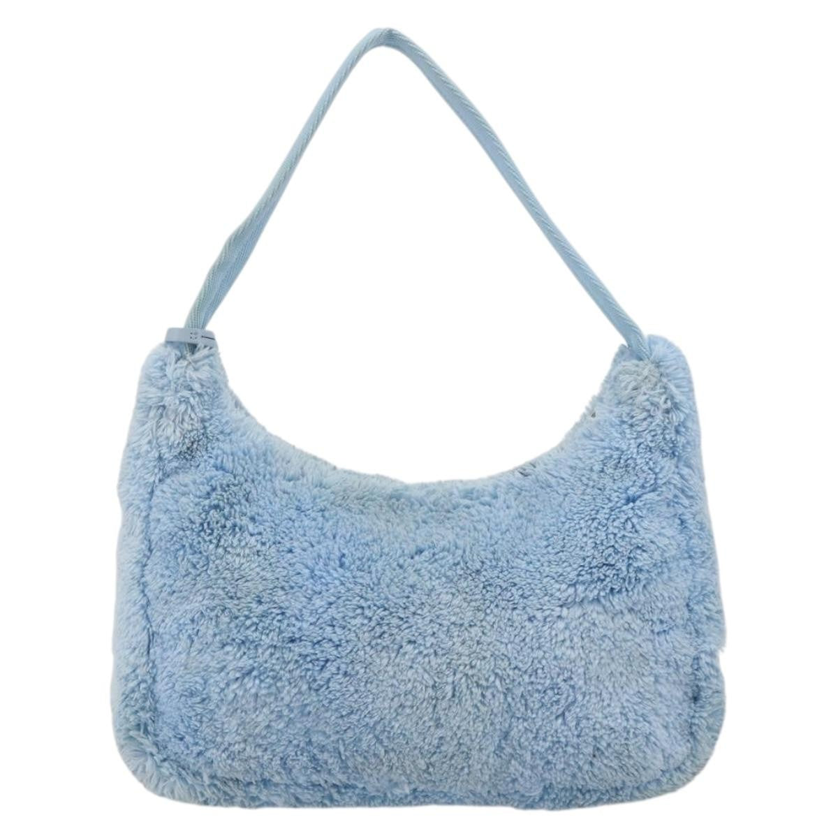 Prada Re-Edition 2000 Hobo Terry Cloth Blue Cloth Shoulder Bag Bag (Pre-Owned)
