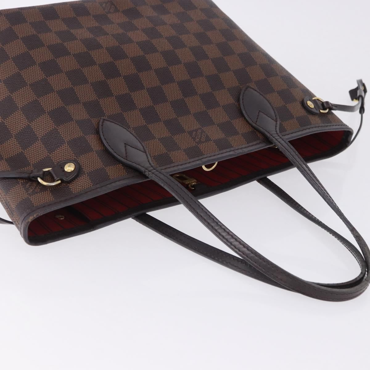 Louis Vuitton Neverfull Damier Brown Canvas Tote Bag Bag (Pre-Owned)