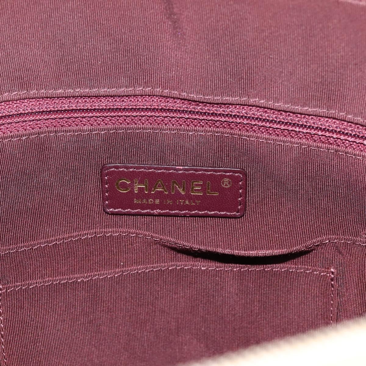 Chanel Camera Chevron Lambskin Beige Leather Shoulder Bag Bag (Pre-Owned)