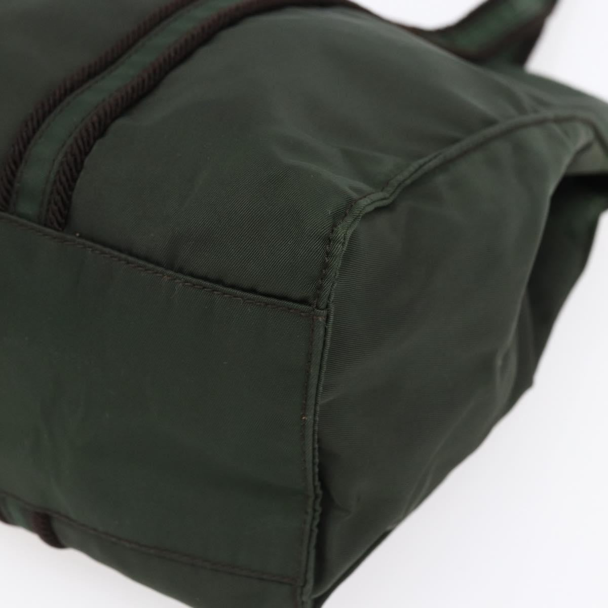 Prada Vintage Tote Tessuto Khaki Nylon Tote Bag Bag (Pre-Owned)