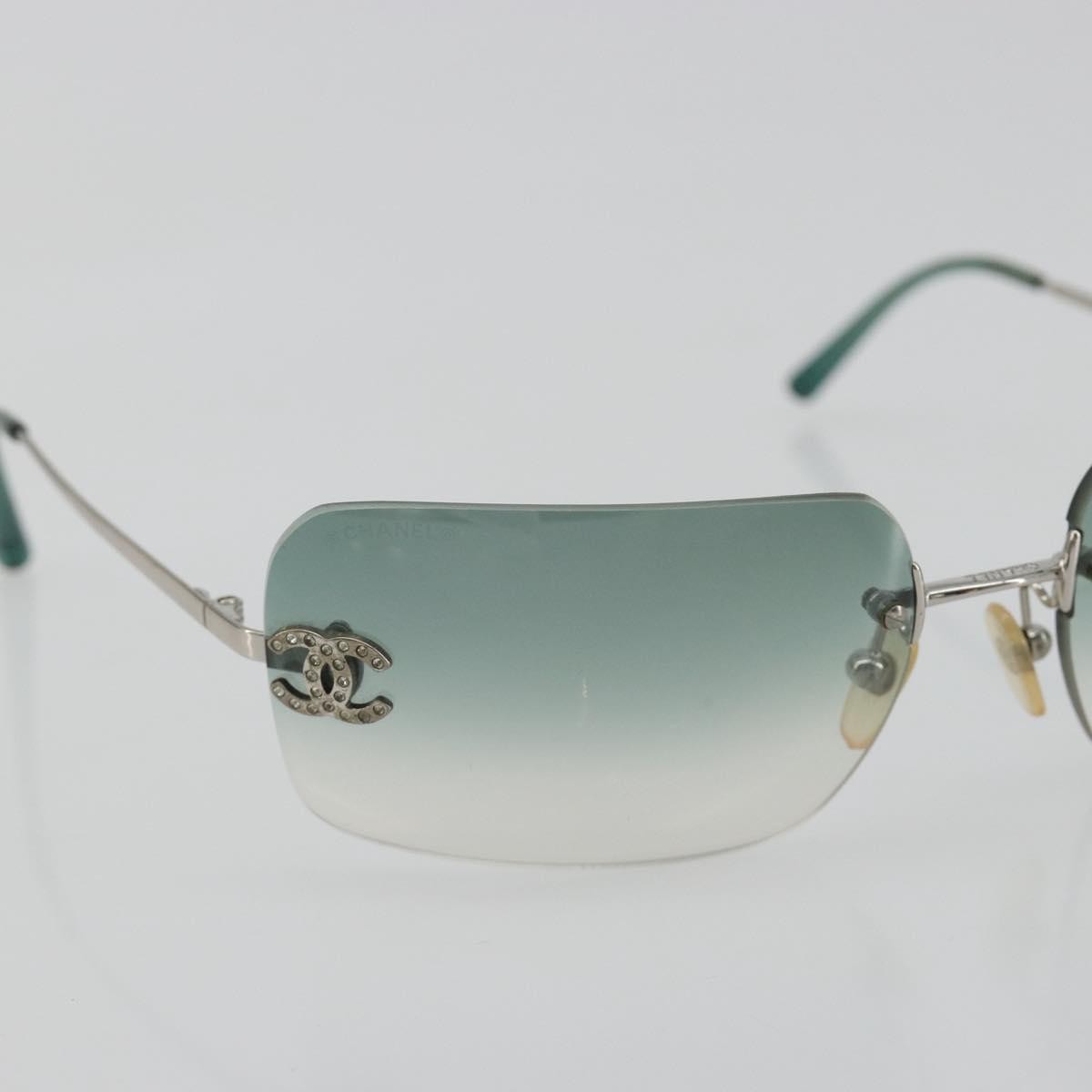 Chanel Logo Cc Metal Green Metal Sunglasse Accessory (Pre-Owned)
