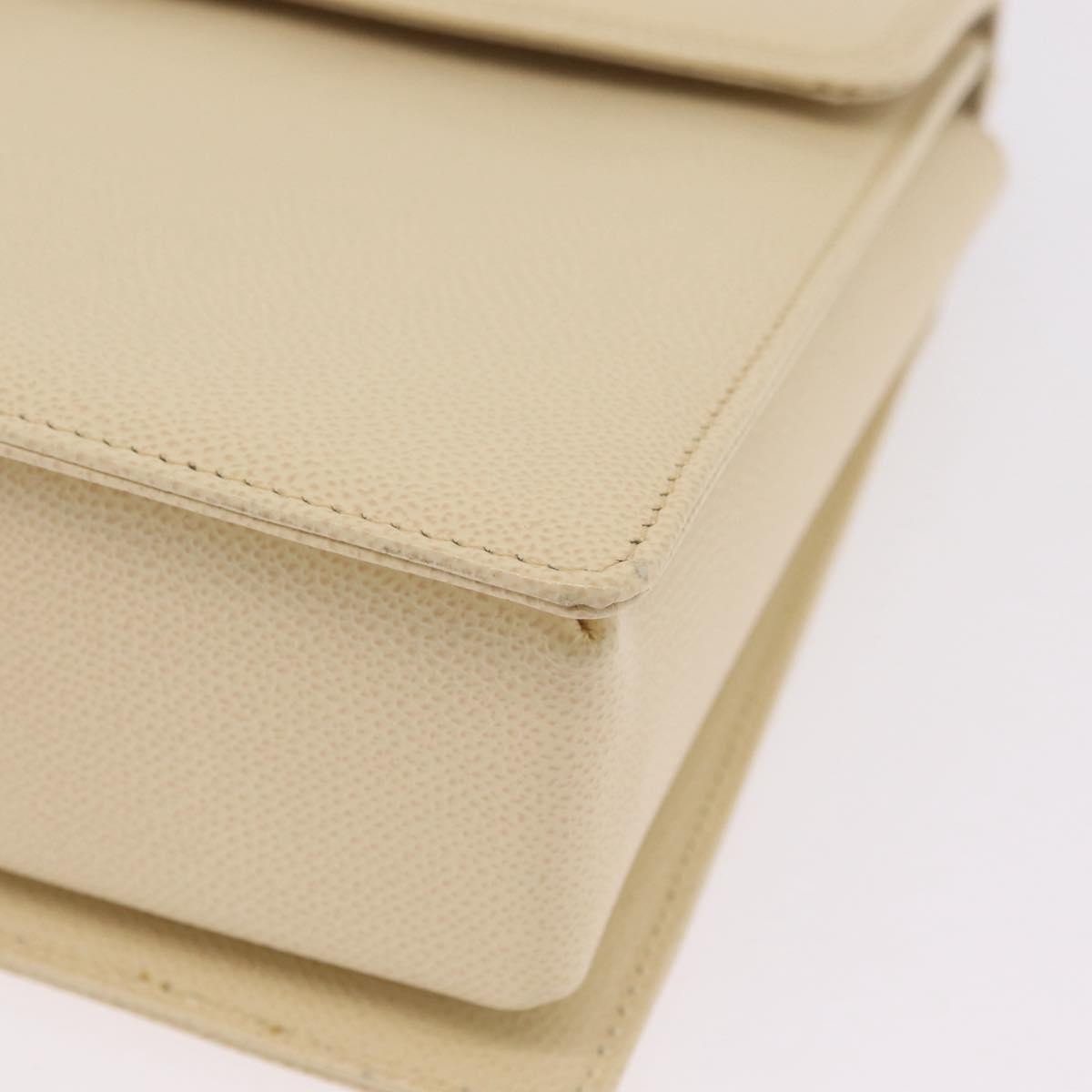 Valentino Garavani Vintage Leather Beige Leather Shoulder Bag Bag (Pre-Owned)