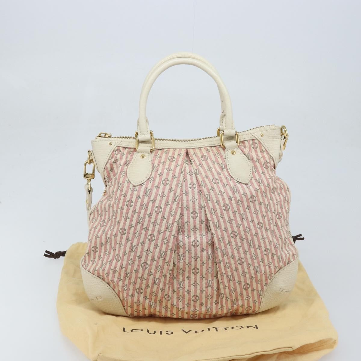 Louis Vuitton Marina Mini Lin Croisette Pink Canvas Handbag (Pre-Owned)