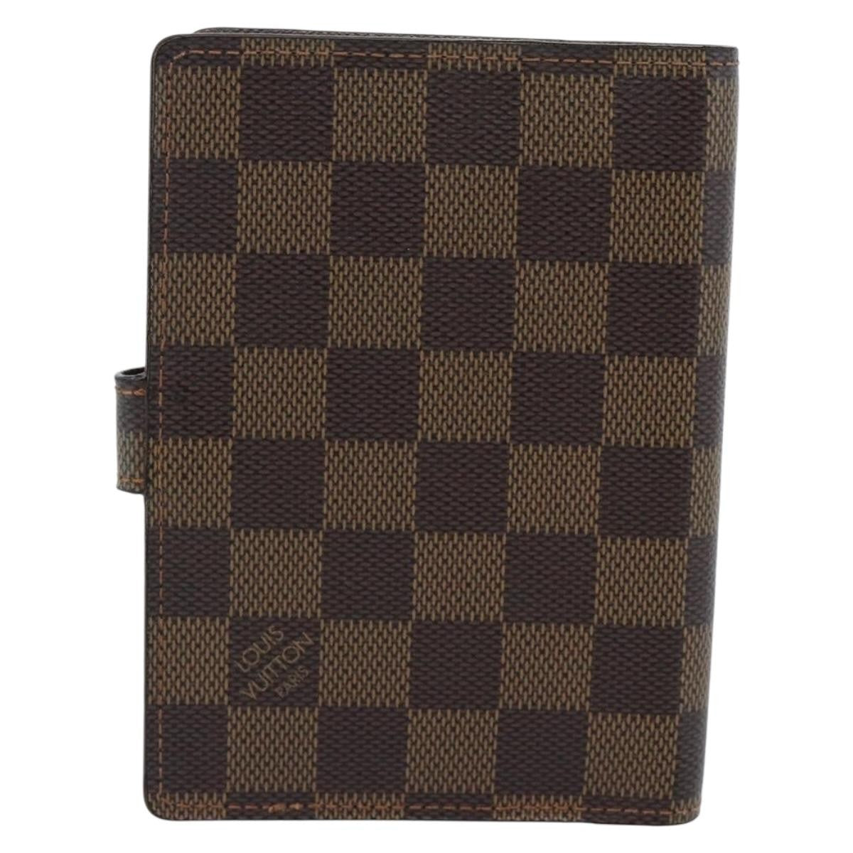 Louis Vuitton Ring Agenda Cover Damier Brown Canvas Briefcase Bag (Pre-Owned)