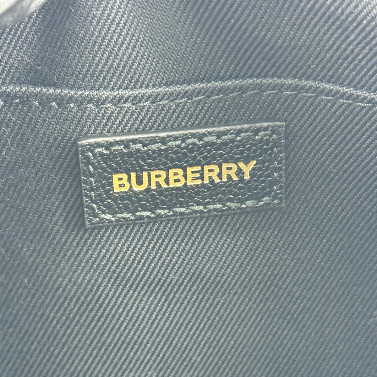 Burberry Camera Vintage Check Canvas Black Canvas Handbag (Pre-Owned)