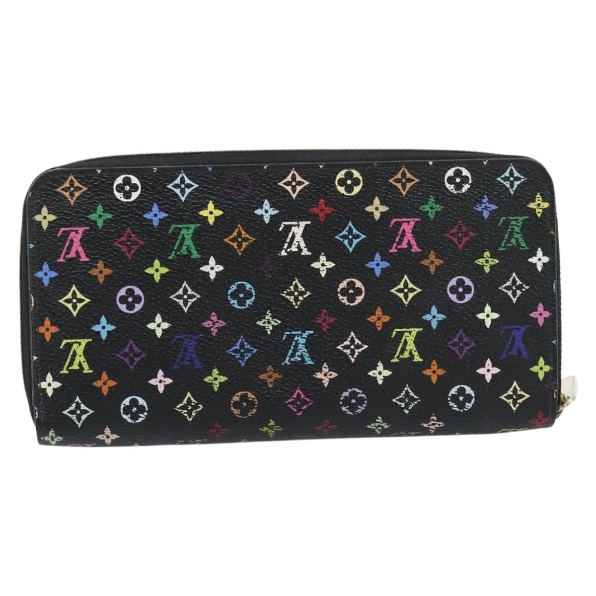 Louis Vuitton Aerogram Zippy Leather Black Canvas Wallets Accessory (Pre-Owned)