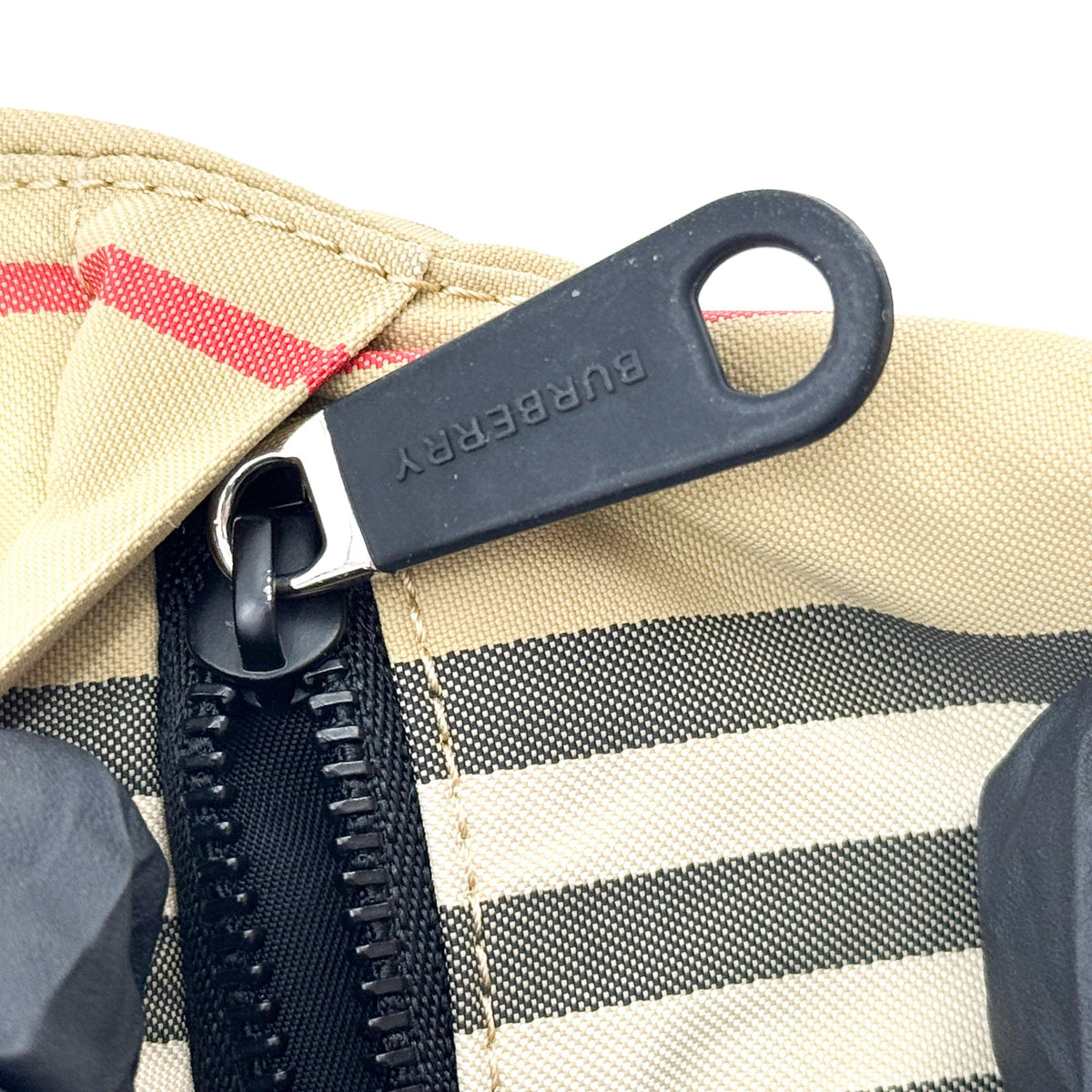Burberry Phoebe Drawstring Camo Canvas Beige Nylon Clutche & Pouche Bag (Pre-Owned)
