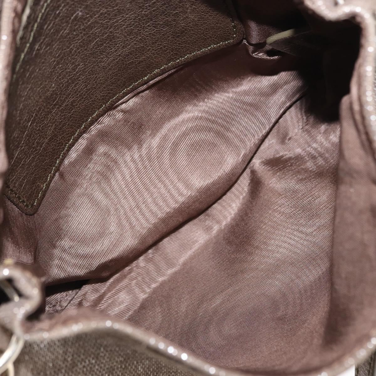 Chloe Lily Canvas Silver Canvas Handbag (Pre-Owned)