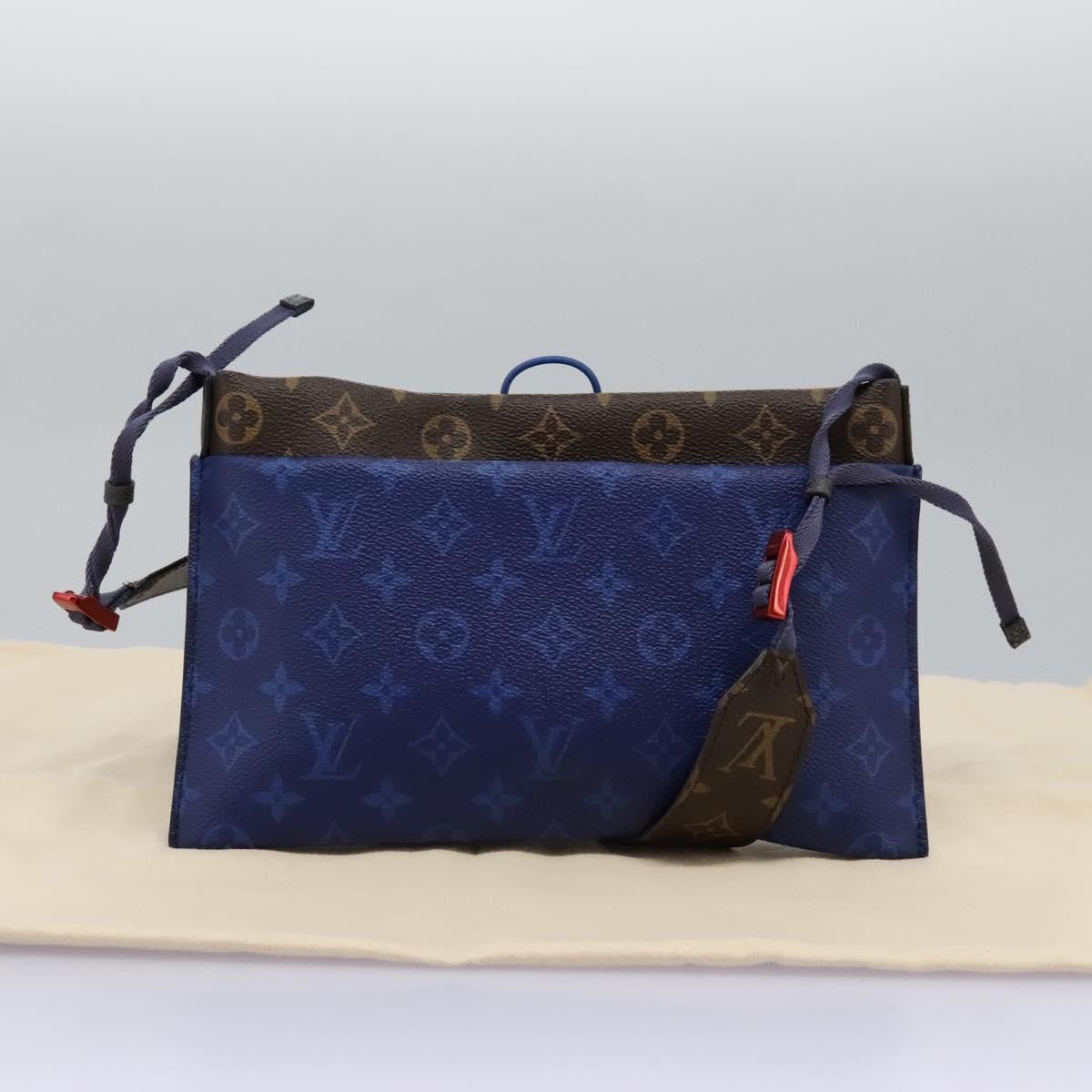 Louis Vuitton Outdoor Limited Edition Monogram Pacific Canvas Blue Canvas Shoulder Bag Bag (Pre-Owned)