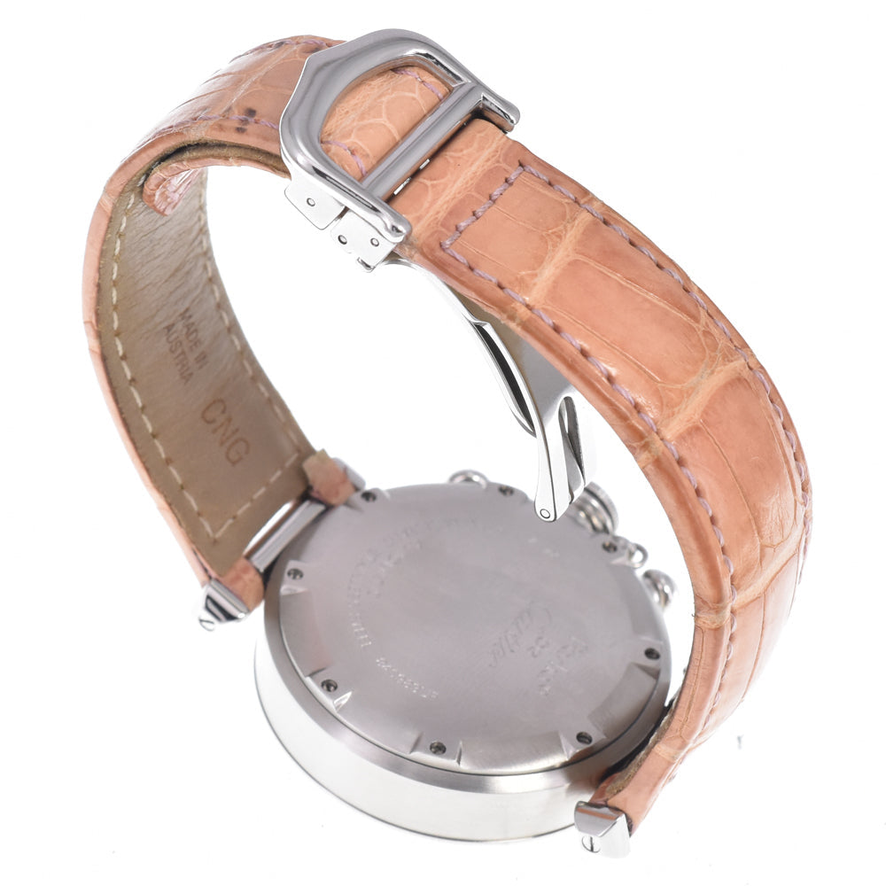 Cartier Pasha C Automatic Leather And Steel Watch (Pre-Owned)