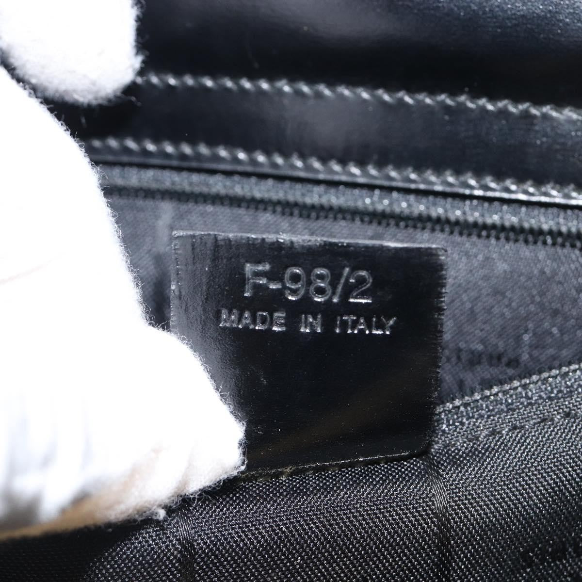 Celine Top Handle Leather Black Leather Handbag (Pre-Owned)
