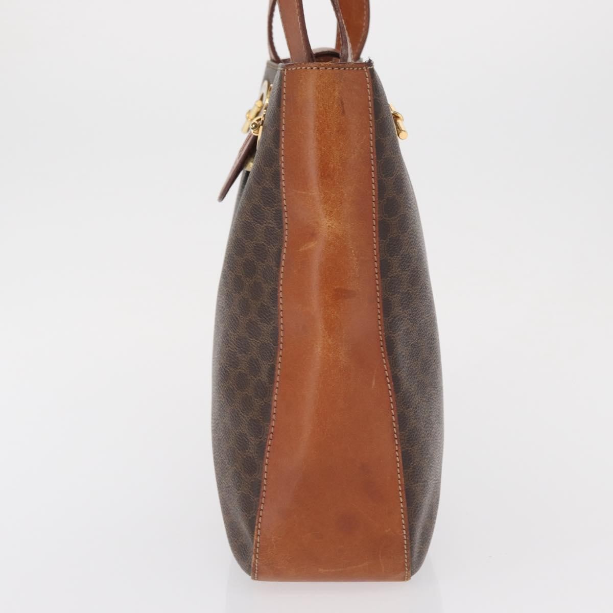 Celine Vintage Macadam Canvas Brown Canvas Backpack Bag (Pre-Owned)