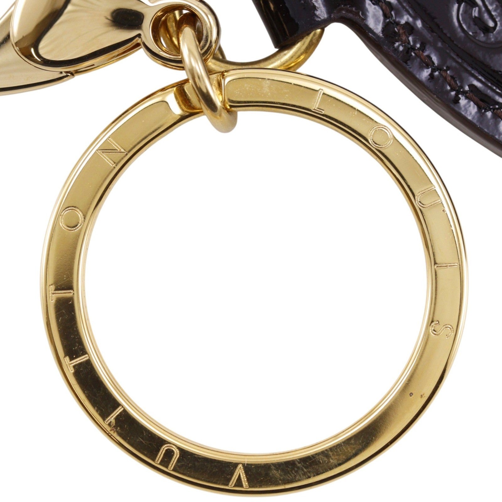 Louis Vuitton Trunks & Bags Charm And Key Holder Leather And Metal Gold Metal Charms And Keychains Accessory (Pre-Owned)