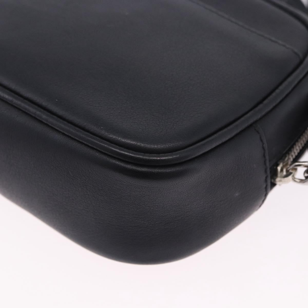 Saint Laurent Classic Monogram Blogger Patch Embellished Leather Black Leather Crossbody Bag Bag (Pre-Owned)