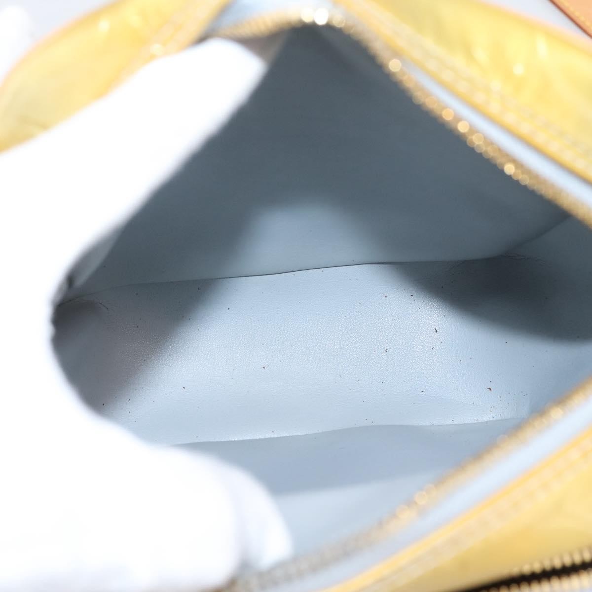 Louis Vuitton Wooster Monogram Vernis Yellow Patent_Leather Handbag (Pre-Owned)