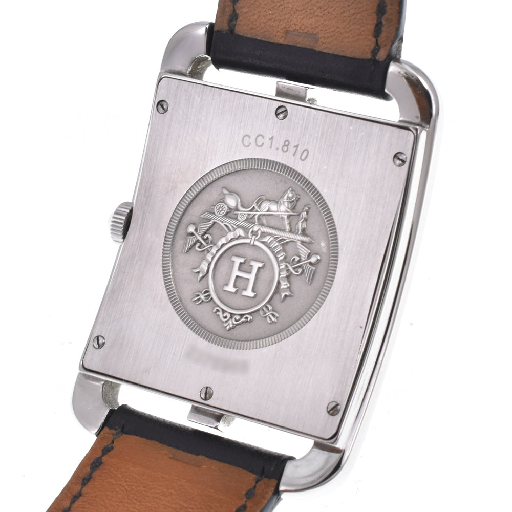 Hermes Cape Cod Quartz Stainless Steel And Leather Watch (Pre-Owned)