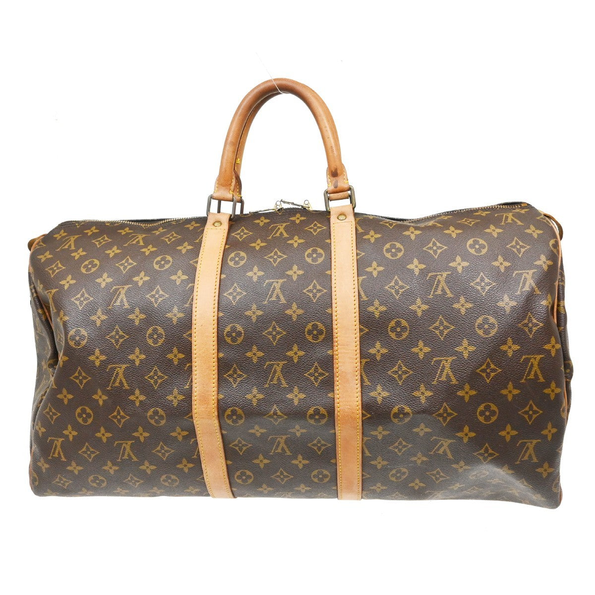 Louis Vuitton Keepall Monogram Canvas Brown Canvas Travel Bag Bag (Pre-Owned)