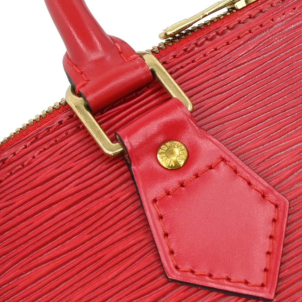 Louis Vuitton Alma Epi Leather Red Leather Handbag (Pre-Owned)