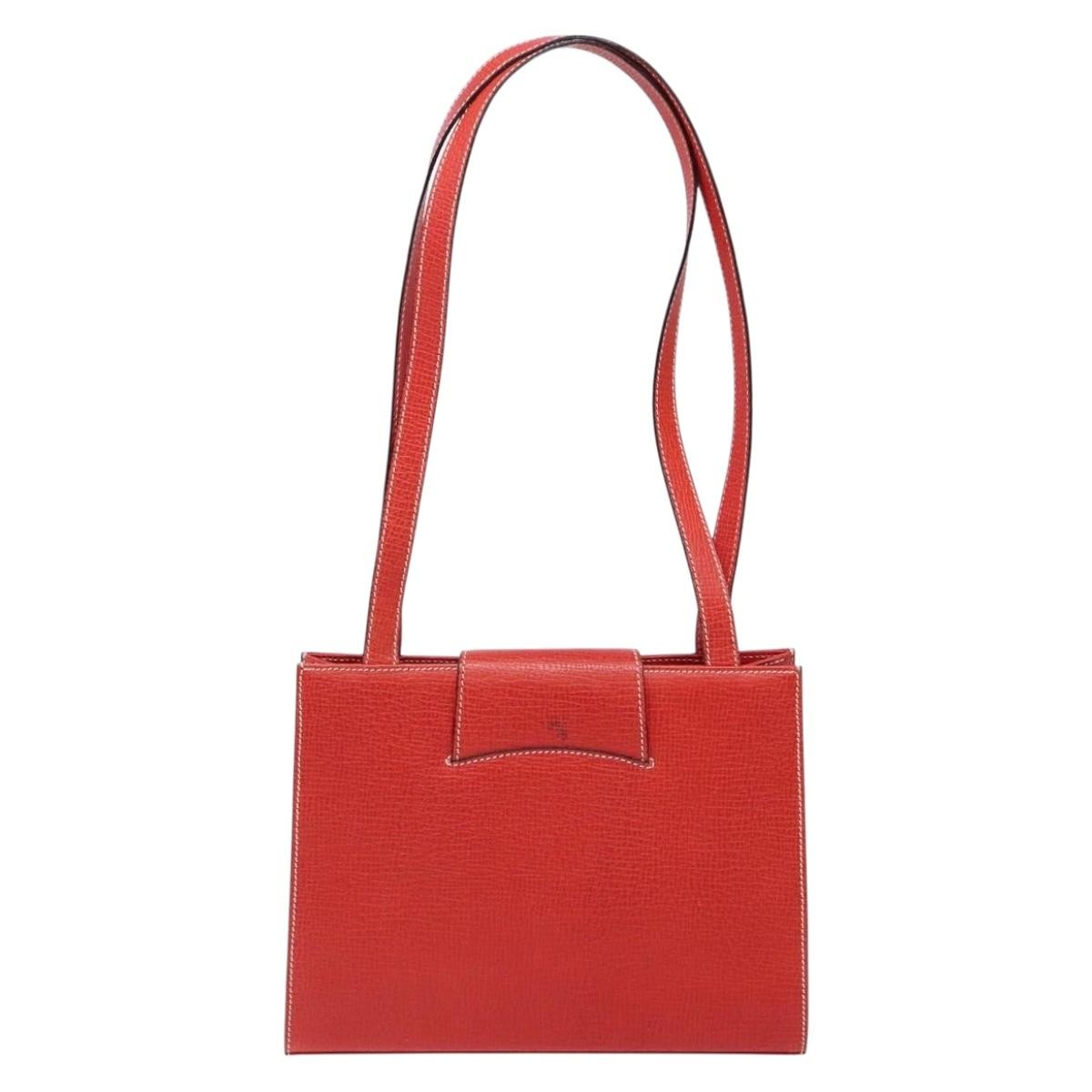 Loewe Vintage Leather Red Leather Shoulder Bag Bag (Pre-Owned)