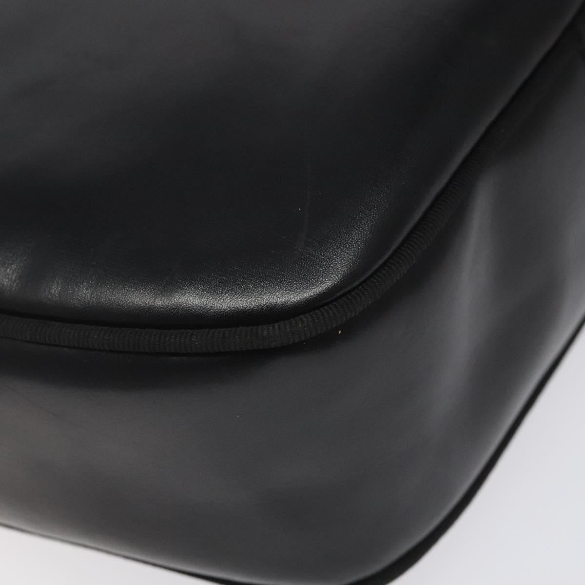Salvatore Ferragamo Vara Bow Camera Leather Black Leather Shoulder Bag Bag (Pre-Owned)