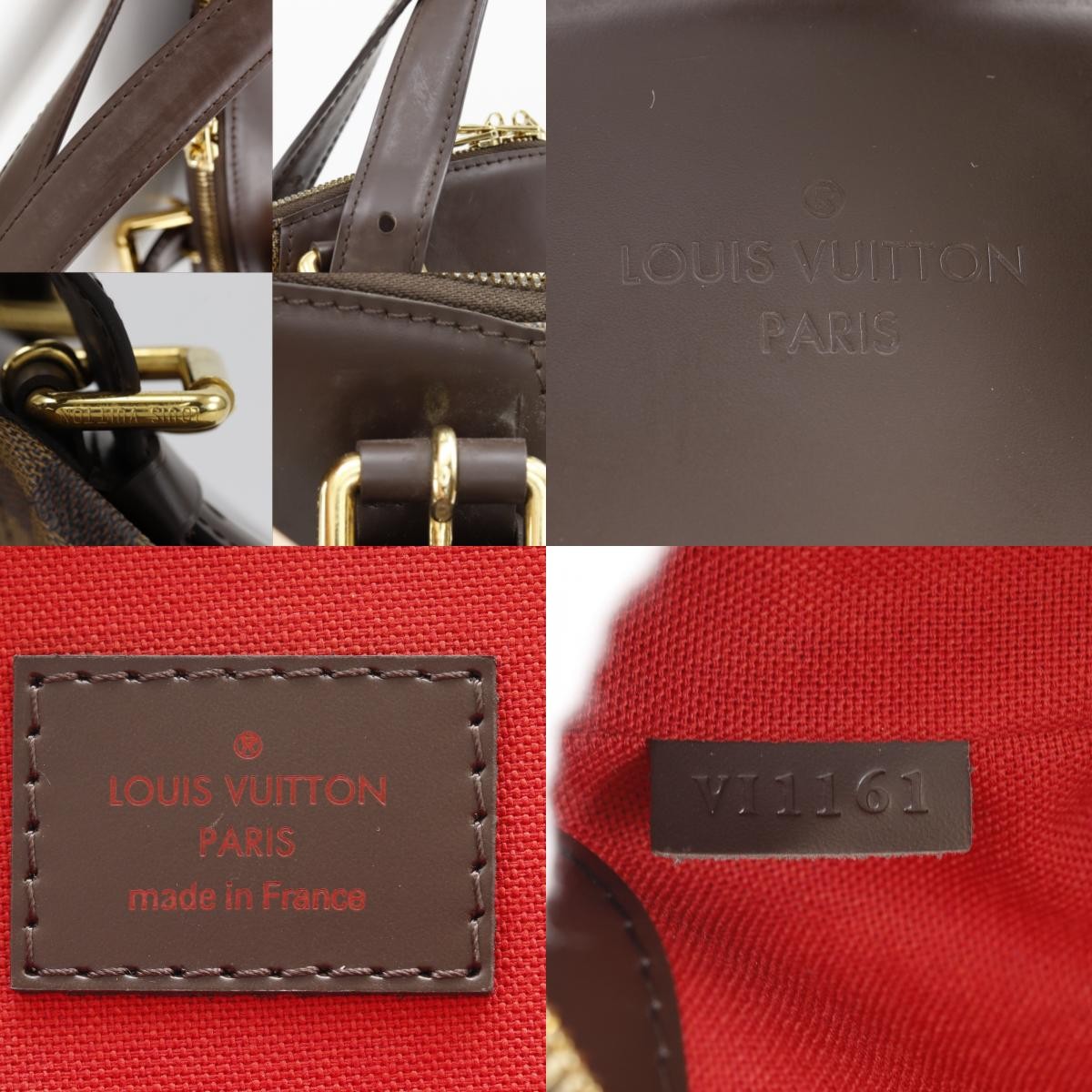 Louis Vuitton Verona Damier Ebene Brown Canvas Tote Bag Bag (Pre-Owned)