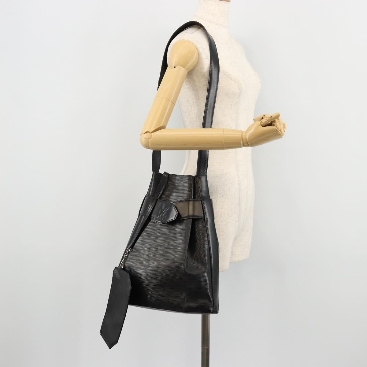 Louis Vuitton Vintage Sac D'epaule Epi Leather Black Leather Shoulder Bag Bag (Pre-Owned)