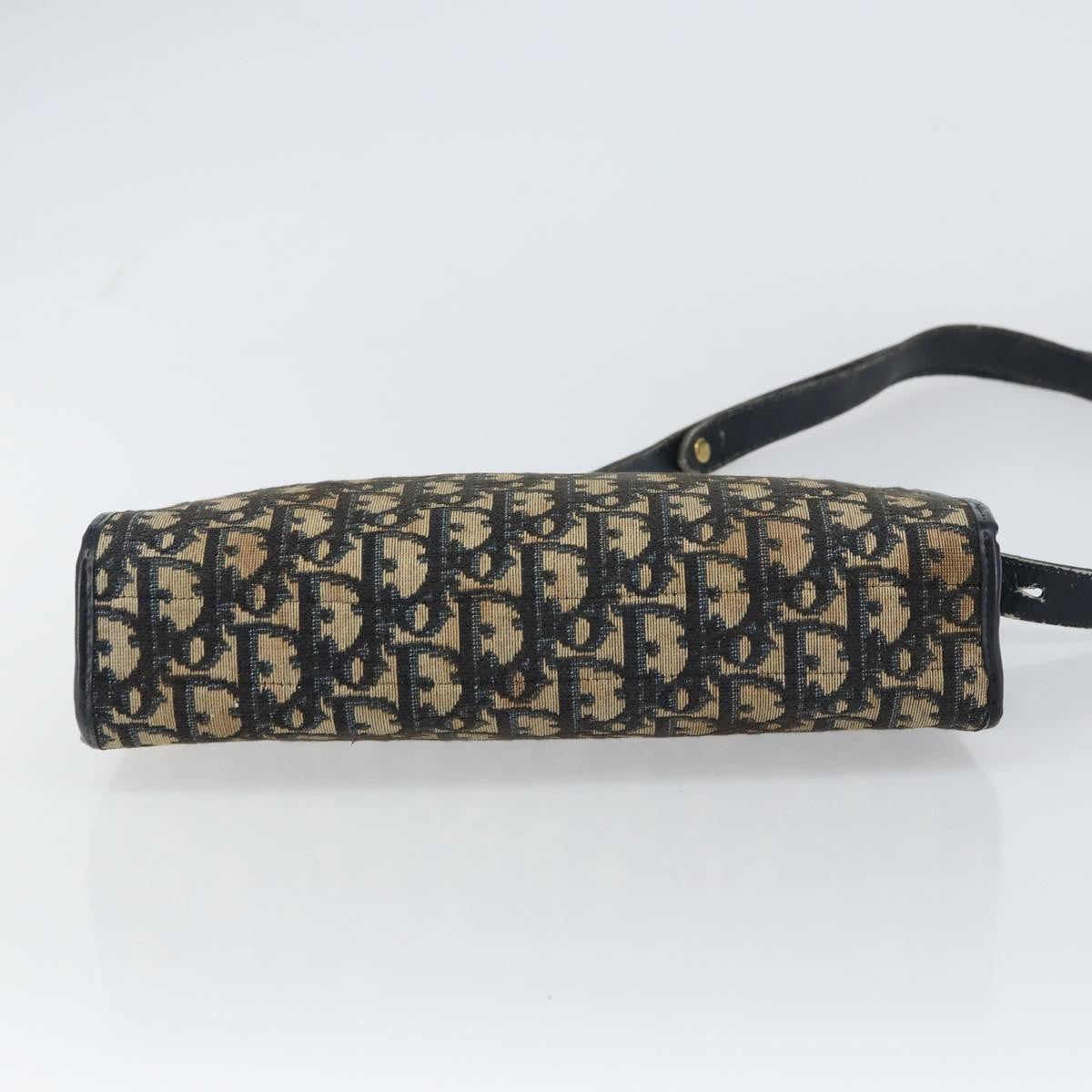 Christian Dior Vintage Trotter Canvas Navy Canvas Shoulder Bag Bag (Pre-Owned)