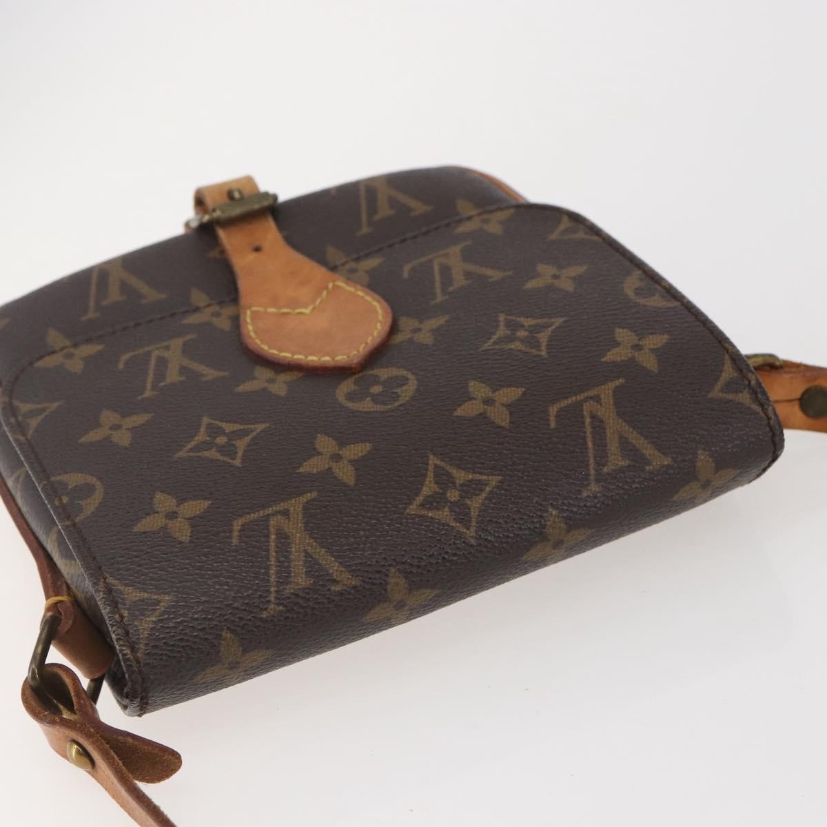 Louis Vuitton Cartouchiere Monogram Canvas Brown Canvas Shoulder Bag Bag (Pre-Owned)