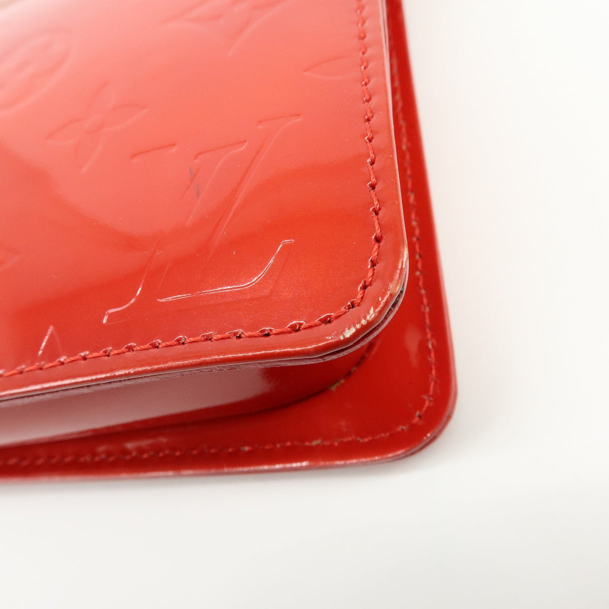Louis Vuitton Lexington Pochette Monogram Vernis Red Patent_Leather Clutche & Pouche Bag (Pre-Owned)