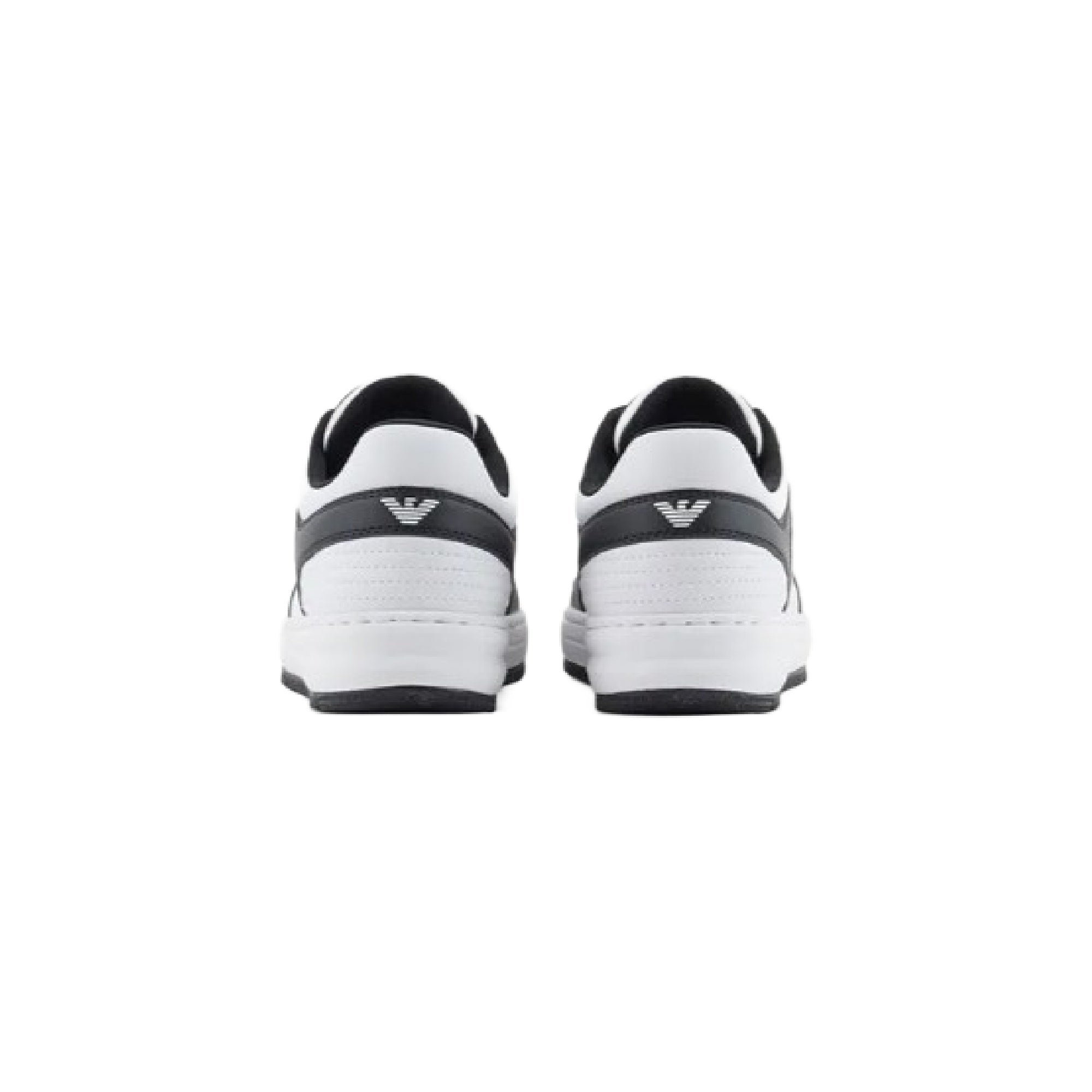EA7 Emporio Armani Black And White Polyester Men's Sneakers