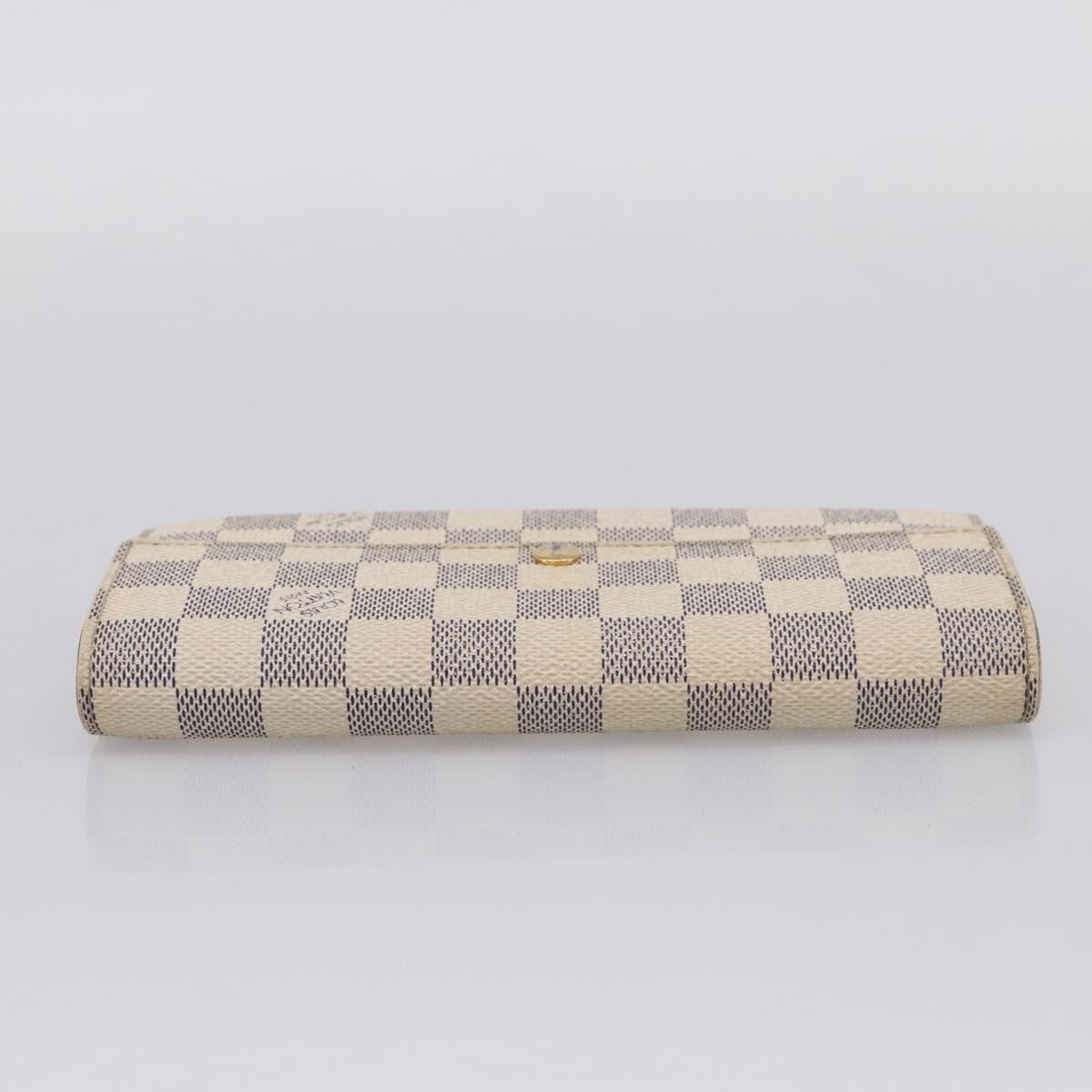 Louis Vuitton Sarah Damier White Canvas Wallets Accessory (Pre-Owned)