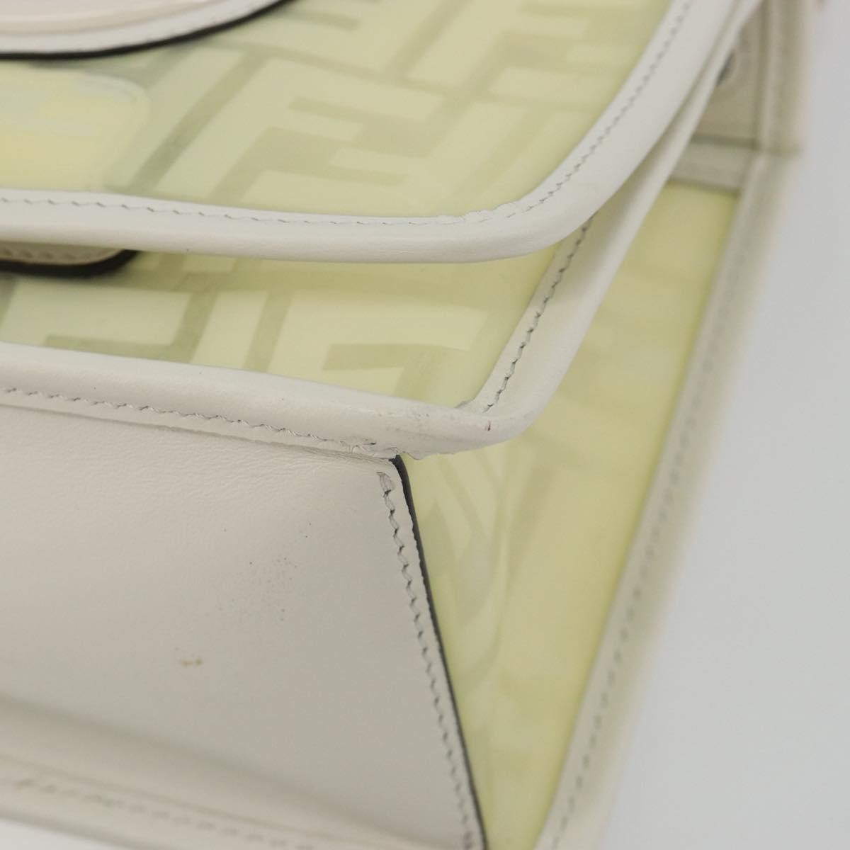 Fendi Kan I F Zucca Pu Clear Canvas Shoulder Bag Bag (Pre-Owned)