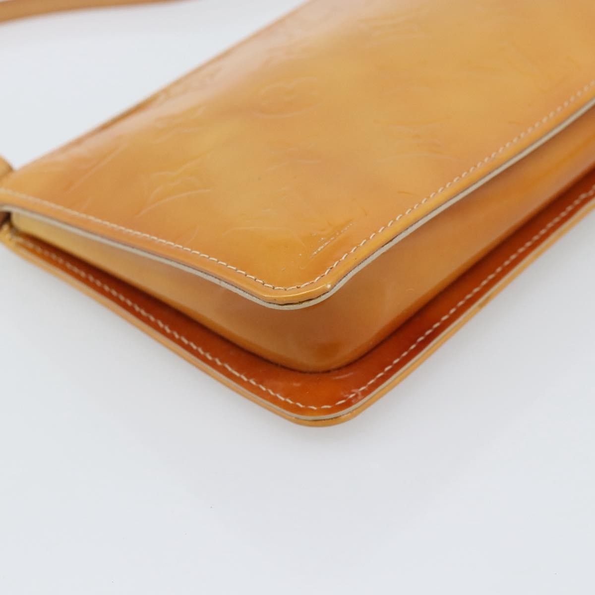 Louis Vuitton Lexington Pochette Patent Leather Beige Patent_Leather Clutche & Pouche Bag (Pre-Owned)