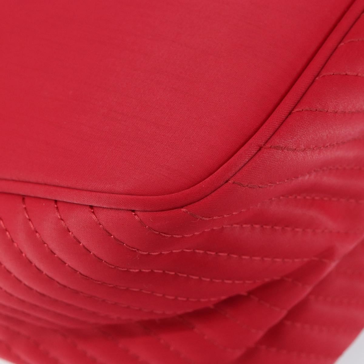 Saint Laurent Vintage Nylon Red Nylon Shoulder Bag Bag (Pre-Owned)