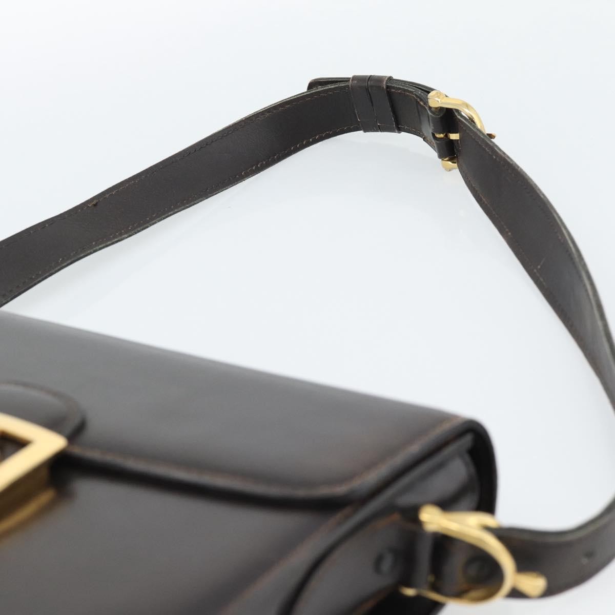 Celine Horse Carriage Leather Brown Leather Shoulder Bag Bag (Pre-Owned)