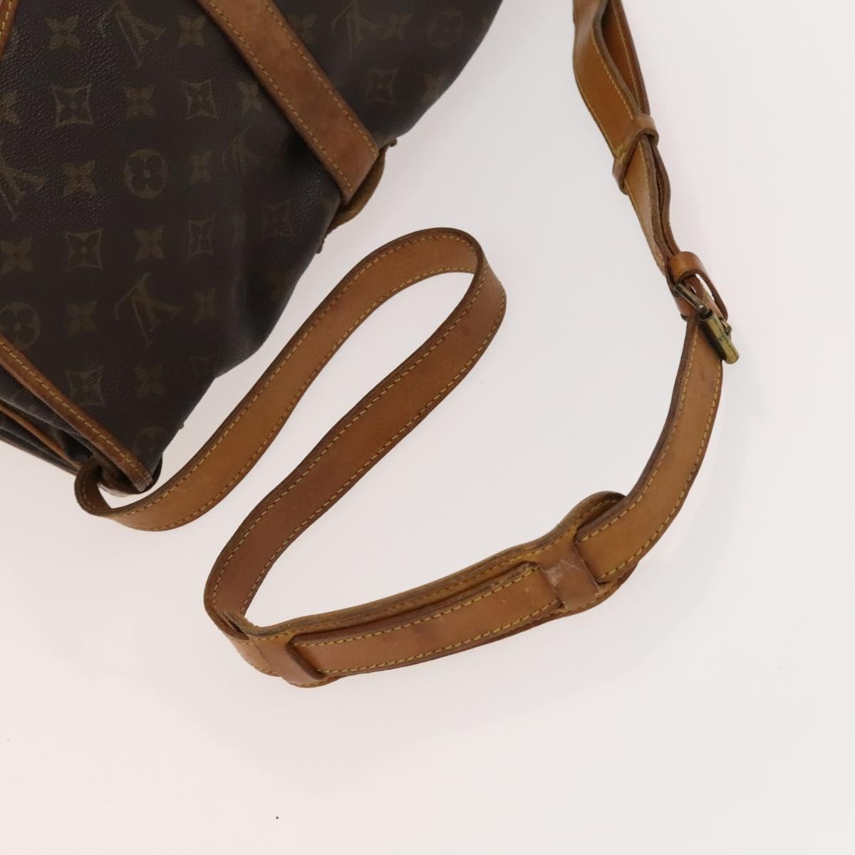 Louis Vuitton Saumur Monogram Canvas Brown Canvas Shoulder Bag Bag (Pre-Owned)
