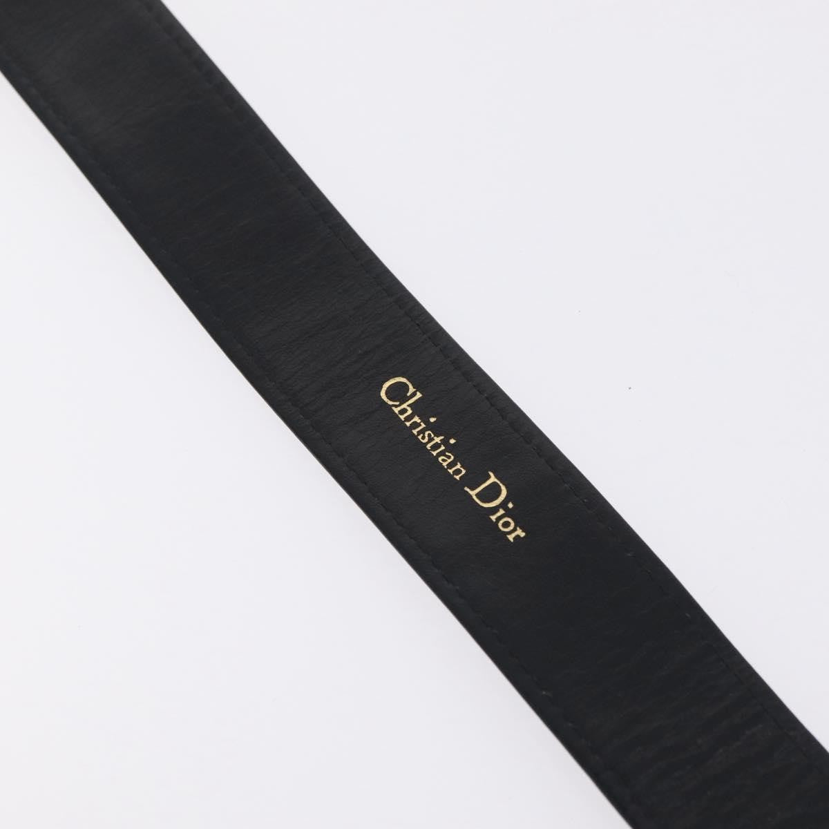 Christian Dior D Buckle Belt Canvas And Leather Navy Canvas Belts Accessory (Pre-Owned)